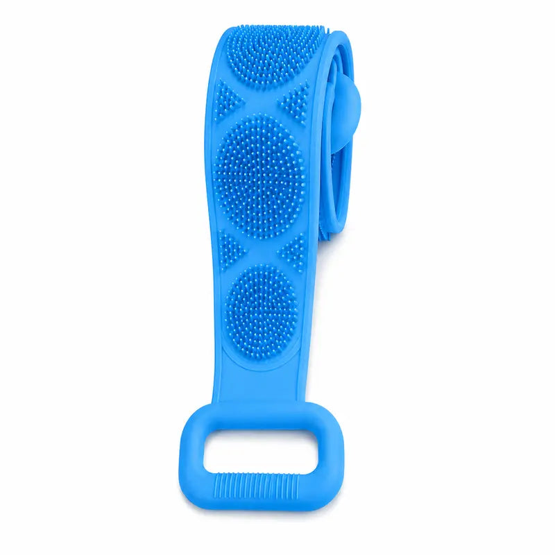 Silicone Bath Brush - Double-Sided Exfoliating Back
Scrubber with Long Strap & Soft Bristles