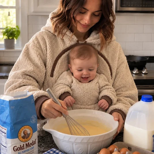 Matching Mom & Baby Sherpa Hoodie Set