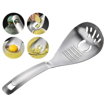 Multifunctional Stainless SteelGinger Garlic Grater Spoon