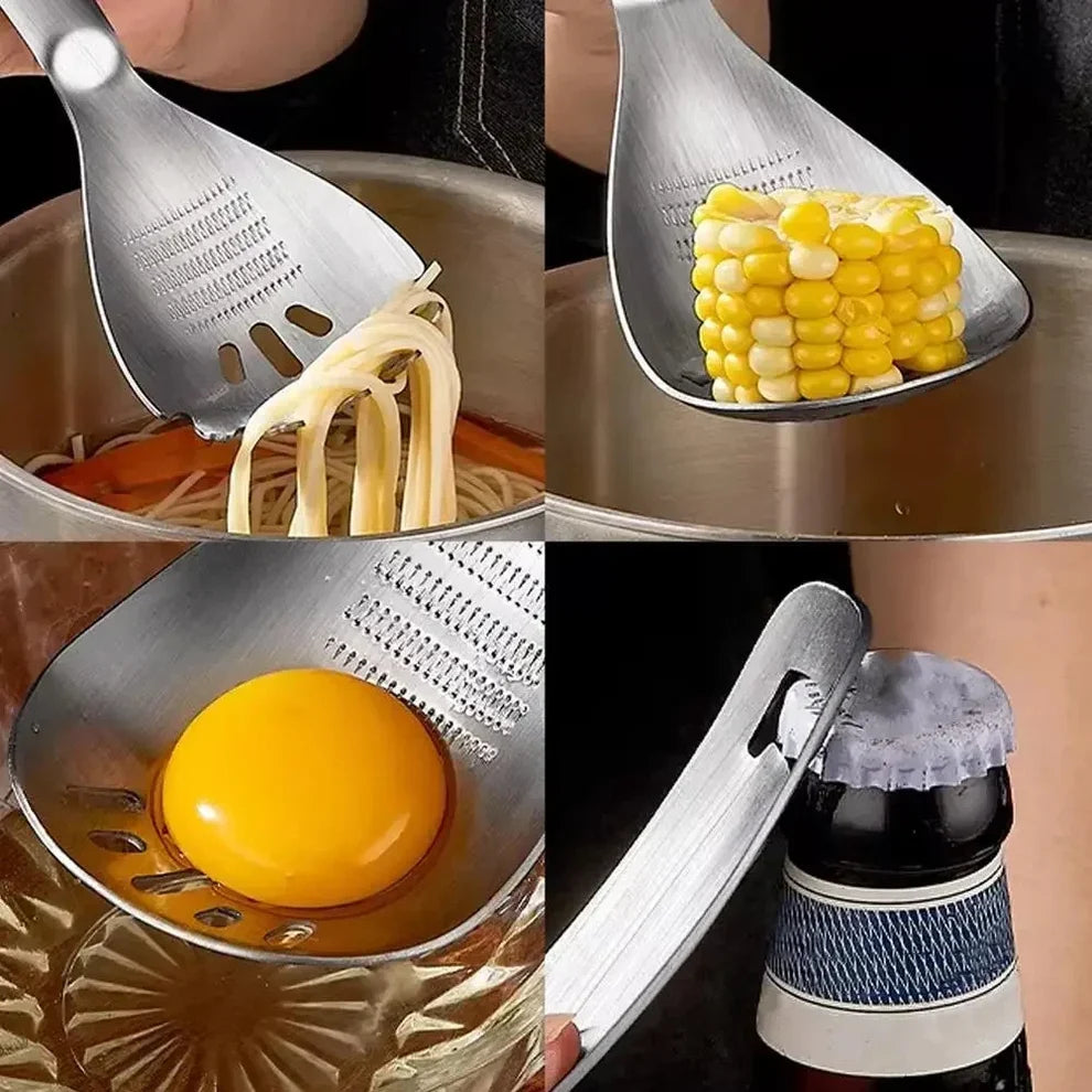 Multifunctional Stainless SteelGinger Garlic Grater Spoon