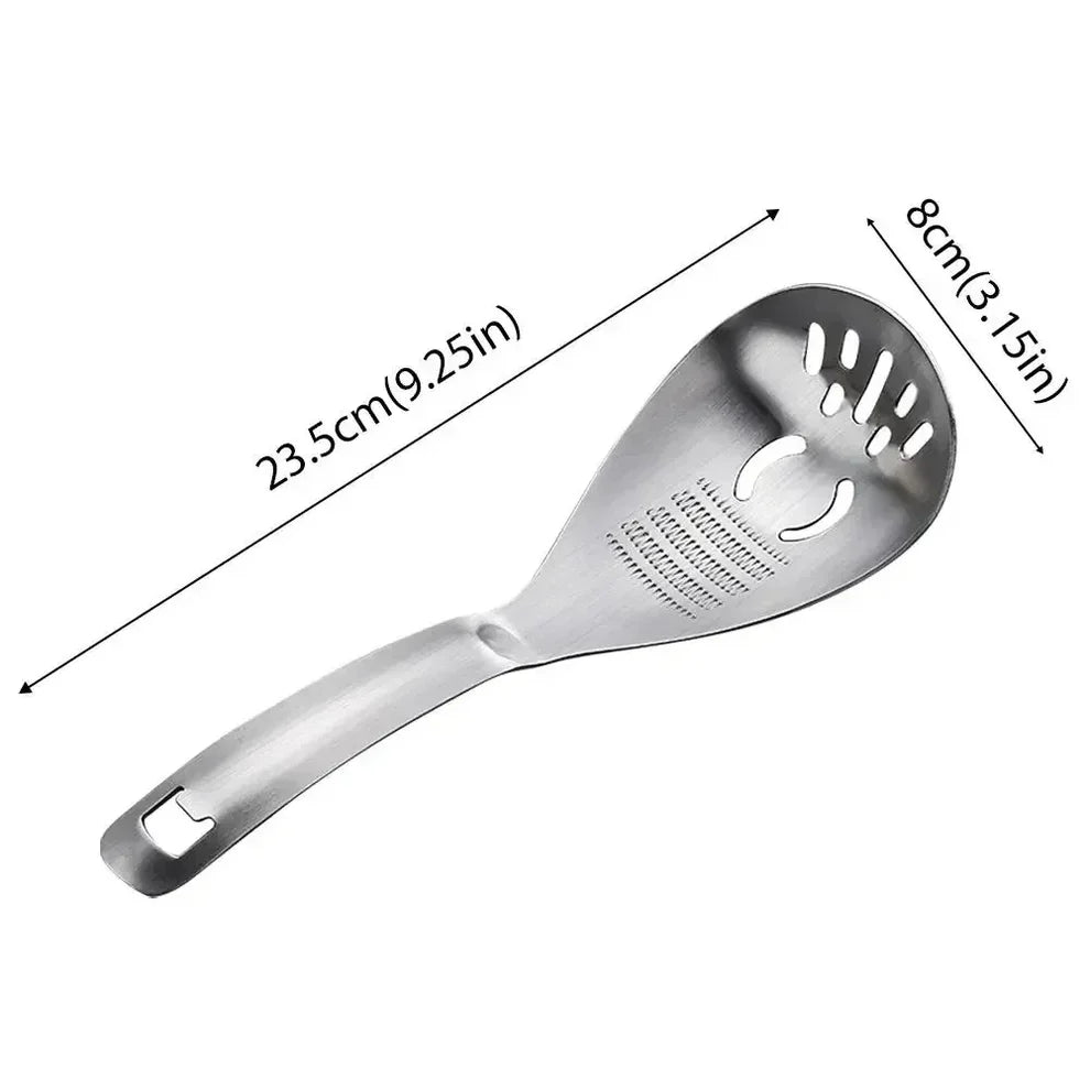 Multifunctional Stainless SteelGinger Garlic Grater Spoon