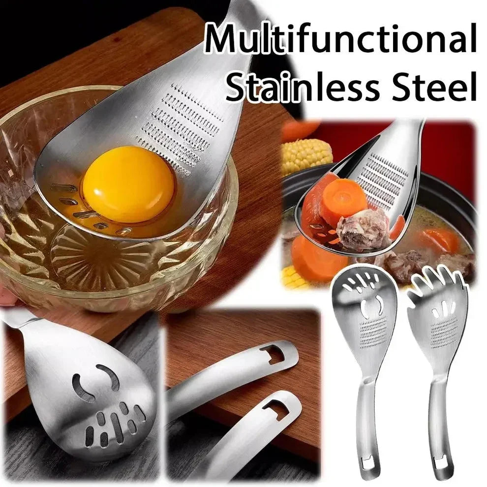 Multifunctional Stainless SteelGinger Garlic Grater Spoon