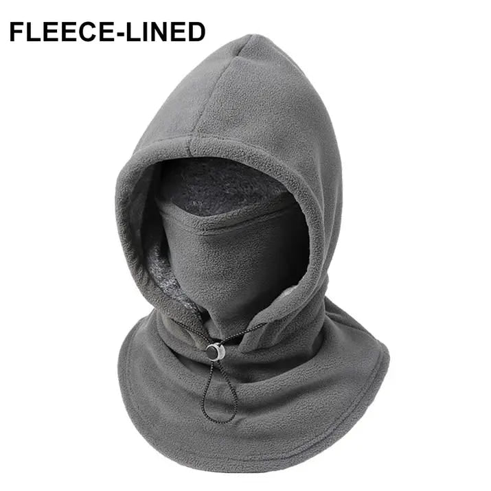 Thick Fleece Hooded Balaclava with Adjustable Fit