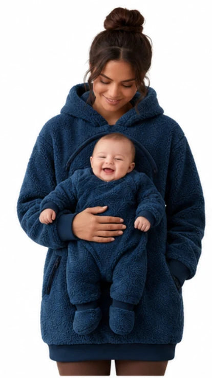 Matching Mom & Baby Sherpa Hoodie Set