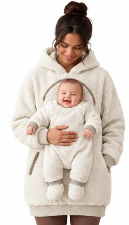 Matching Mom & Baby Sherpa Hoodie Set