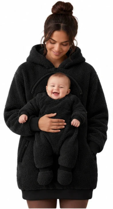 Matching Mom & Baby Sherpa Hoodie Set