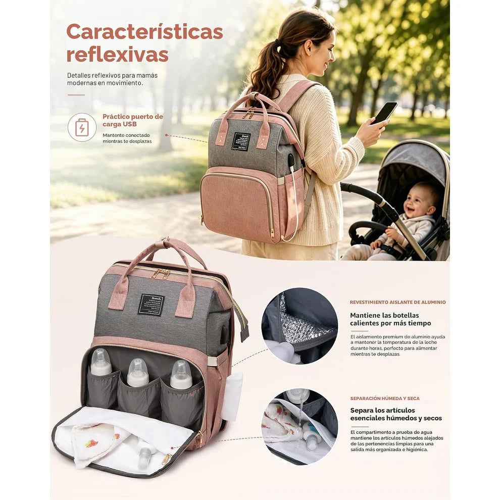 Foldable Crib Backpack – Portable Baby Travel Bed