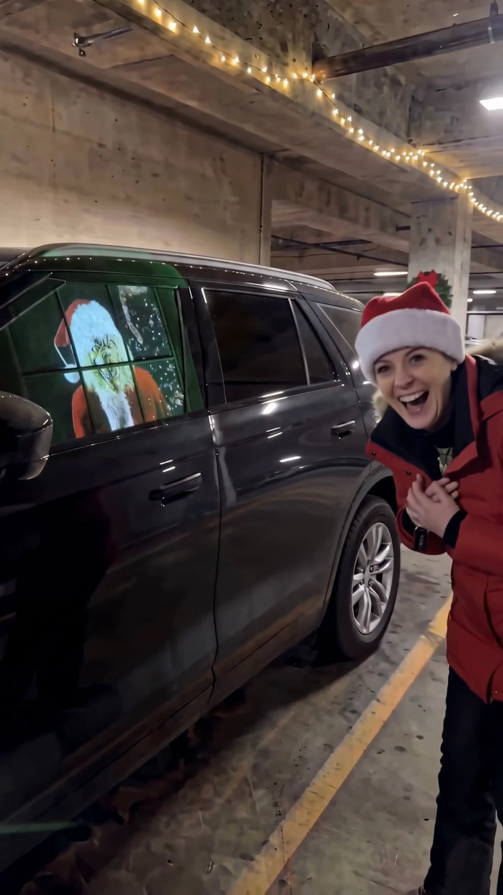 MerryGlass Car Window Christmas Projector | USB-Powered Holiday Scene Projector for Any Vehicle